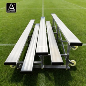 Smart Sports Soccer Stadium Aluminium Bleachers Grandstand Metal Tip and <strong>Roll</strong> Mobile Bleacher Bench Aluminum Bleachers Seating - Product Image 3