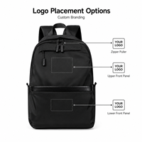 Sac à dos pour ordinateur portable pour homme, imperméable, léger, pour les voyages, l'école, le bureau, avec logo personnalisé