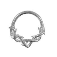 Bijoux de piercing corporel européens et américains en acier inoxydable 316L, anneau de nez articulé, boucles d'oreilles hélix, cartilage, rook