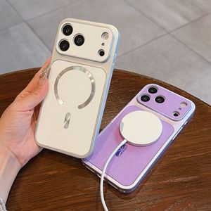 Funda magnética de piel sintética de colores neón a la moda para iPhone 17 16 Plus 15 14 13 12 11, a prueba de golpes, venta al por mayor - Product Image 2