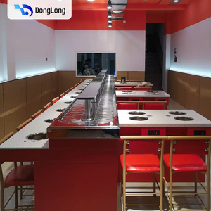 DongLong Döner Suşi Konveyör Bandı Döner Küçük Sıcak Tencere Sistemi - Product Image 5