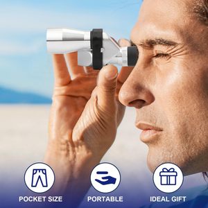 Télescope monoculaire compact 8X20 HD Mini portable Lentille multicouche pour la chasse le camping les aventures en plein air Télescope d'extérieur - Product Image 4