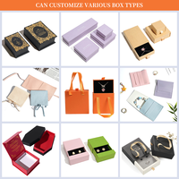 Boîte en papier kraft vierge personnalisable avec logo, prête à l'emploi, pour bijoux, marron, toutes formes, emballage de bijoux, boîte en carton, plusieurs tailles en stock