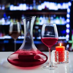 Carafe en verre pour vin rouge, capacité 1,4 litre, 21x23 cm, transparente - Product Image 4