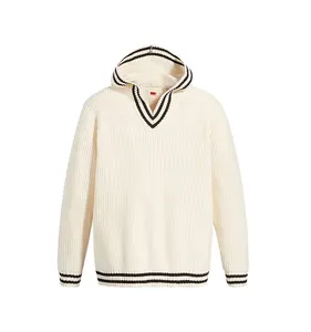 Kai Qi pakaian musim gugur dan musim dingin baru V-neck hoodie sweater pria