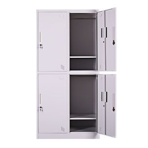 <span class=keywords><strong>Armoires</strong></span> métalliques personnalisées HAILUNDA à 4 portes, structure démontable durable et écologique en HPL pour chambre, atelier, sous-sol - Product Image 4