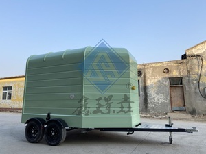 Fabrication en usine de crème glacée à bon prix avec équipement entièrement de cuisine nouvellement conçu 350CM Horse Cart Food Trailer Truck - Product Image 6