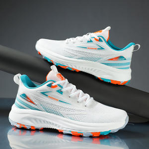 Chaussures d'été pour hommes style basketball, grande taille, avec coussin d'air intégral, sport décontracté, surface tissée respirante, style marche - Product Image 4