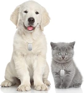 Placas de Identificación para Perros en Blanco para Estampado y Grabado, de Acero Inoxidable Brillante con Borde Enrollado, para Perros Grabados - Product Image 3