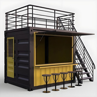 Conteneurs de magasin mobiles, panneaux sandwich en acier, maison de conteneur personnalisée, construction rapide de cadre de conteneur, camion de conteneur