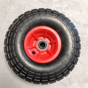 Ensemble <span class=keywords><strong>roue</strong></span> et pneu anti-crevaison robuste 4.10/3.50-4, alésage 5/8'', <span class=keywords><strong>roue</strong></span> de remplacement pour chariot à main, <span class=keywords><strong>brouette</strong></span>, chariot de jardin - Product Image 6