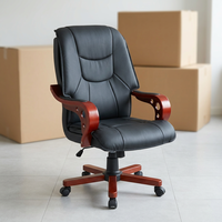 Chaise de bureau en cuir luxueuse pour le bureau du patron, idéale pour la maison, l'école, l'hôpital, l'hôtel, les gestionnaires, les PDG, convient à tous