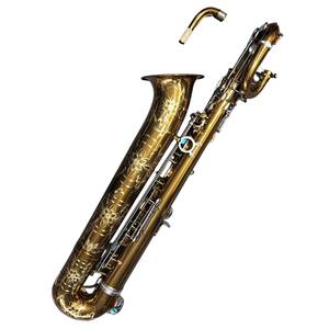 Saxofón Barítono de Música Oriental - Tono Grave A - Estilo Yani - Lacado en Oro Champán - Product Image 6