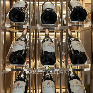 Cave à vin en acier inoxydable de style moderne Barley Cellar avec contrôle intelligent de la température, personnalisable sur mesure - Product Image 3