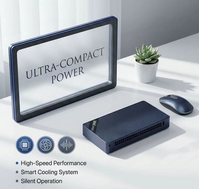 Ultra-compact, Portable, and Highly Affordable Intel N150 Mini PC Perfect for Office Work and Gaming.