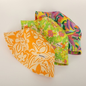 Wholesale Custom Logo All Over Printing <strong>Bucket</strong> <strong>Hat</strong>,Double-sided Summer Fisherman Gorras,Women <strong>Reversible</strong> Sun Cap - Product Image 4