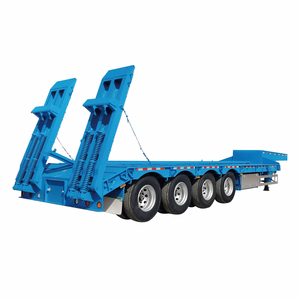 Semirremolque de Plataforma Baja de Acero de 4 Ejes y 80 Toneladas, <span class=keywords><strong>Remolque</strong></span> de Camión de Carga Pesada de 80T, Marca SINO, 14-16m, en Venta - Product Image 6