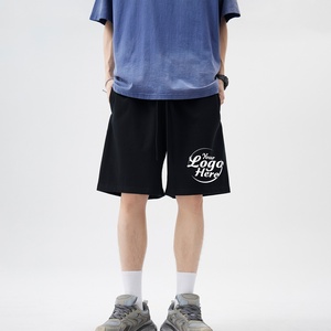 Premium 100% Cotton Men's Casual Shorts 380G Heavyweight Fabric in <b>Neutral</b> Tones High Quality Men's Shorts - Product Image 5