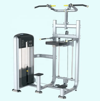 Machine professionnelle de musculation commerciale pour dips et tractions assistées, idéale pour les exercices du dos et des triceps en club