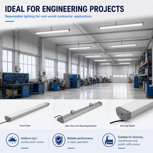 Luz LED Tri-Proof Personalizable OEM con Sensor de Emergencia y Opciones <span class=keywords><strong>DALI</strong></span> para Aplicaciones de Licitación de Proyectos - Product Image 6