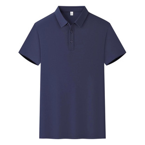 Camisa Polo de Poliéster de Color Sólido para Hombre, Manga Corta, Cuello Camisero, Ropa de Trabajo, Ropa de Verano - Product Image 1