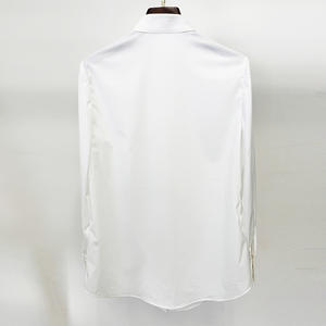 Spot 2025 nouvelle étoile européenne et américaine mode simple mince <span class=keywords><strong>champignon</strong></span> volants polyvalent blanc chemise à manches longues - Product Image 3