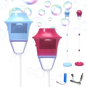 New automatic street <b>lamp</b> <b>bubble</b> blower, garden party festival supplies <b>lamp</b>, summer outdoor toy, electric <b>bubble</b> machine - Product Image 2