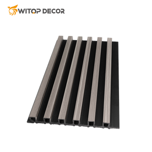 Best-seller Panneau mural WPC de haute qualité pour usage hôtelier Imperméable avec grain de bois à moitié recouvert - Product Image 4