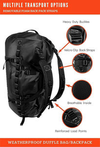 Maleta de Lona Impermeable de Gran Capacidad para Viaje de Fin de Semana, Camping, Navegación, Motociclismo y Caza - Product Image 4