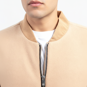 2025 chaquetas universitarias para hombre con logotipo personalizado chaqueta con letras lisas de talla grande opción OEM al por mayor para ropa informal de otoño - Product Image 1