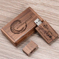 Flashdisk Logo Kustom, Sesuaikan Logo Anda, 16gb 32gb 128gb dan Kotak Hadiah Kayu, Flashdisk USB untuk Hadiah Pernikahan
