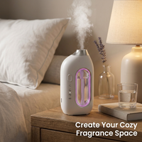 Diffuseur d'arômes de bureau compact, robuste, de qualité supérieure, rechargeable, hautement efficace et élégant