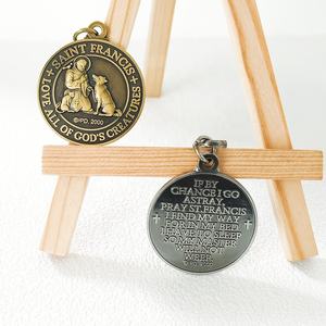 Saint-François Pet Tags Saint François bénisse protéger mes animaux de compagnie dog tags - Product Image 6