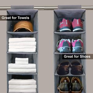 11-Pocket Hanging <b>Hat</b> Organizer Gray Fabric Storage Rack For Closet Cap <b>Holder</b> Behind Door Wall Mount - Product Image 3
