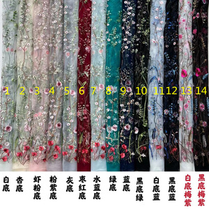 Fiore di primavera tessuto <span class=keywords><strong>ricamato</strong></span> <span class=keywords><strong>Tulle</strong></span> tessuto di pizzo <span class=keywords><strong>ricamato</strong></span> pianta di pizzo pizzo <span class=keywords><strong>per</strong></span> il vestito - Product Image 2