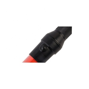 Sécurité de passage à niveau rouge noir avec une corde PC avertissement bâton route clignotant feux de circulation LED - Product Image 4
