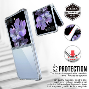 Étui de téléphone transparent en PC rigide mince pour Samsung <span class=keywords><strong>Galaxy</strong></span> <span class=keywords><strong>Z</strong></span> Flip7 <span class=keywords><strong>Flip</strong></span> 7 <span class=keywords><strong>Z</strong></span> Flip7 6 5 4 <span class=keywords><strong>3</strong></span> 2 <span class=keywords><strong>Coque</strong></span> de protection antichoc pour téléphone - Product Image 3