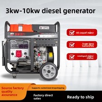 Générateur diesel CYFD domestique 5 kW monophasé/triphasé, démarrage manuel/électrique, 6 kW, 8 kW, 10 kW, 220 V, 380 V