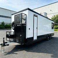 Camion de restauration entièrement équipé, remorque alimentaire commerciale, camionnette de concession mobile, chariot de rue, remorque de restauration rapide avec cuisine complète
