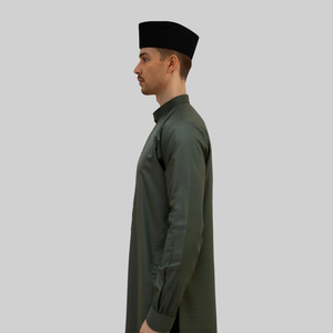 Fournisseur Malaisien Jubah Femme Moderne Plissé à Capuche Sans Repassage Kain Sejuk Raya 2025 Coupe Classique Décontractée Automne B2B En Stock - Product Image 1