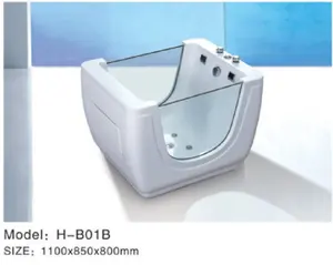 Led Licht Hydrotherapie Baby Acryl Bad Spa Zwembad Whirlpool Voor Baby Spa