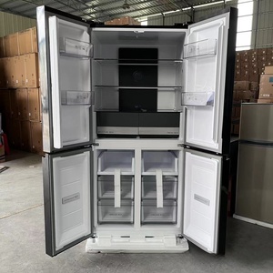Manufacturer Direct Sales Cross Four <b>Door</b> Black <b>Mirror</b> Air-cooled Refrigerator 481L Liter Refrigerator - Product Image 6