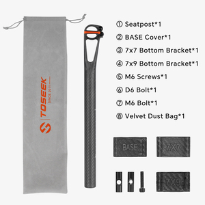 TOSEEK T800, tija de sillín de <span class=keywords><strong>carbono</strong></span> para bicicleta, 5/25mm, pieza de ciclismo, ultraligera, 150g, tija de sillín para bicicleta de montaña/carretera - Product Image 6
