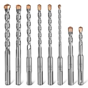 GreatStar SDS-Plus Rotary Hammer <b>Drill</b> <b>Bits</b> Chisel Carbide-Tipped Masonry Chisels 110-210mm Concrete Stone Brick - Product Image 1