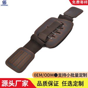 Ceinture de fixation lombaire respirante en cuir avec plaque d'acier, support unisexe, protection médicale de la taille - Product Image 4