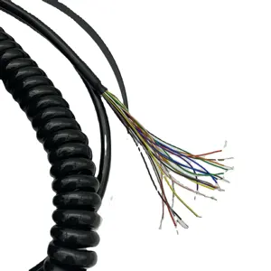 Kabel Spiral Pegas 3 Hingga 8 Meter 21 Core untuk MPG Handwheel CNC