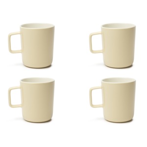 Tazza in Ceramica Excelsa Crema 11x10x8 Cm, Design Nordico, Tazza in Porcellana - Product Image 2