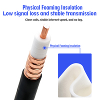 Câble coaxial haute flexibilité étanche 1/2 pouce SMA BNC TNC N, câble de raccordement RF 1/2