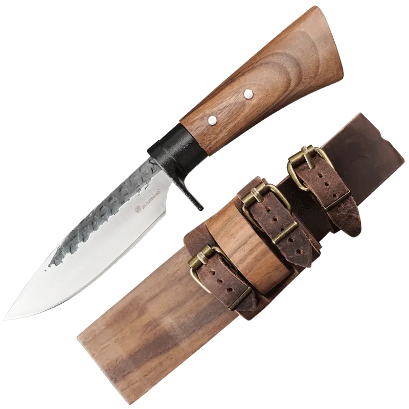 HX OUTDOORS Forging Kitchen Knife manual forging Surface Hand Tools with Wood Sheath Chef Knives DROPSHIPPING