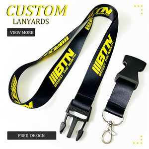 Manufacturer Direct Sale Personalized Custom Logo Cheap Neck Advertising Event Wholesale Polyester Lanyard - Product Image 1